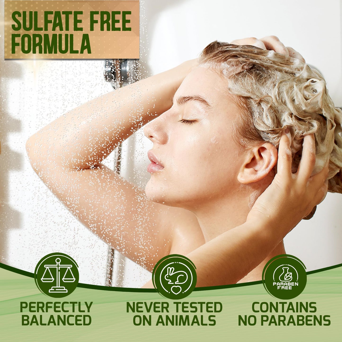 Tea Tree Oil Shampoo and Conditioner Set - Sulfate and Paraben Free Treatment for Oily Hair and to Help Reduce Your Itchy and Dry Scalp - Healthy Anti Beauty & Personal Care PURE NATURE LUX SPA
