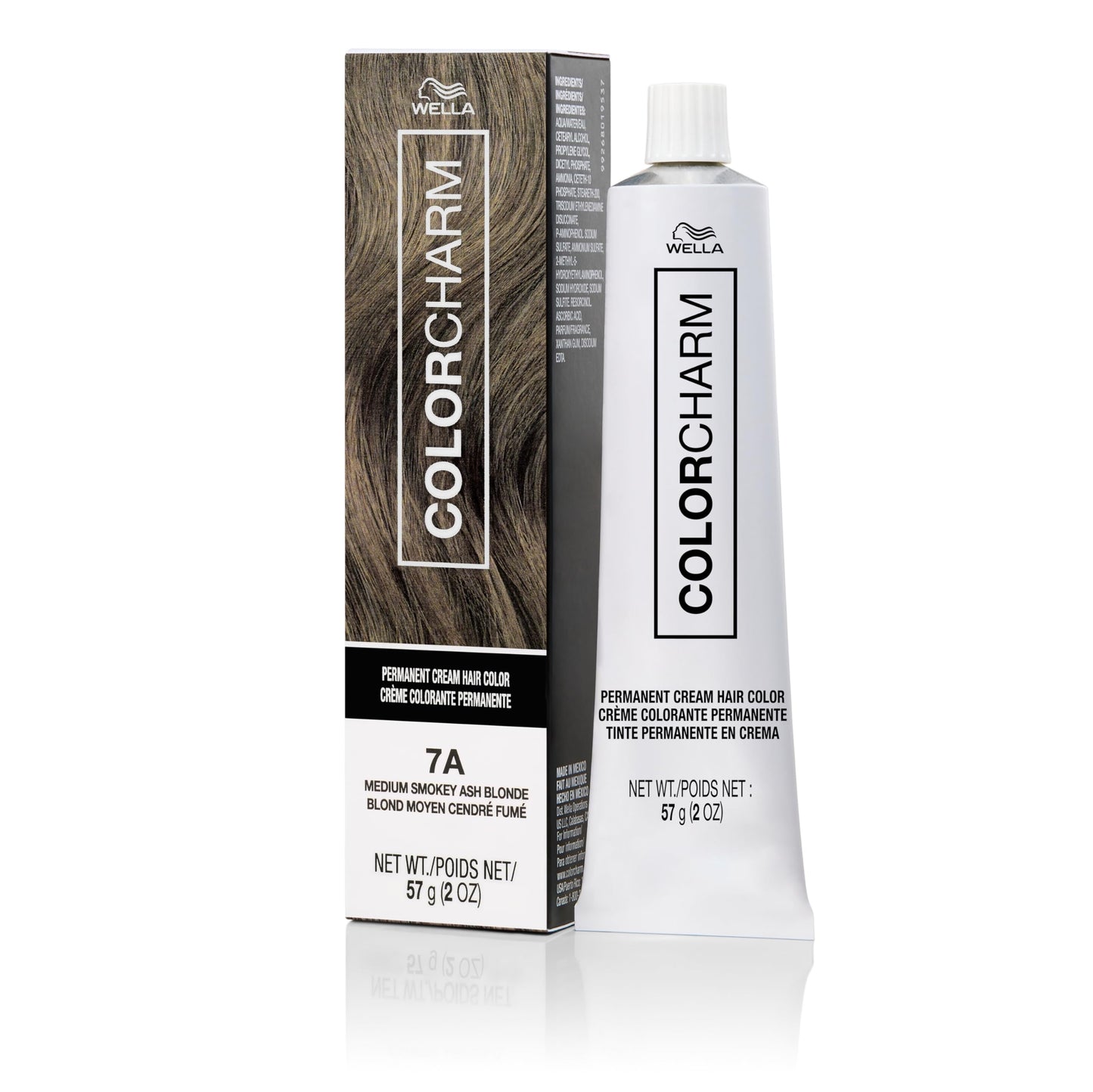 COLORCHARM Permanent Cream Hair Color, 7A Medium Smokey Ash Blonde, 2 oz. Beauty and Personal Care COLORCHARM