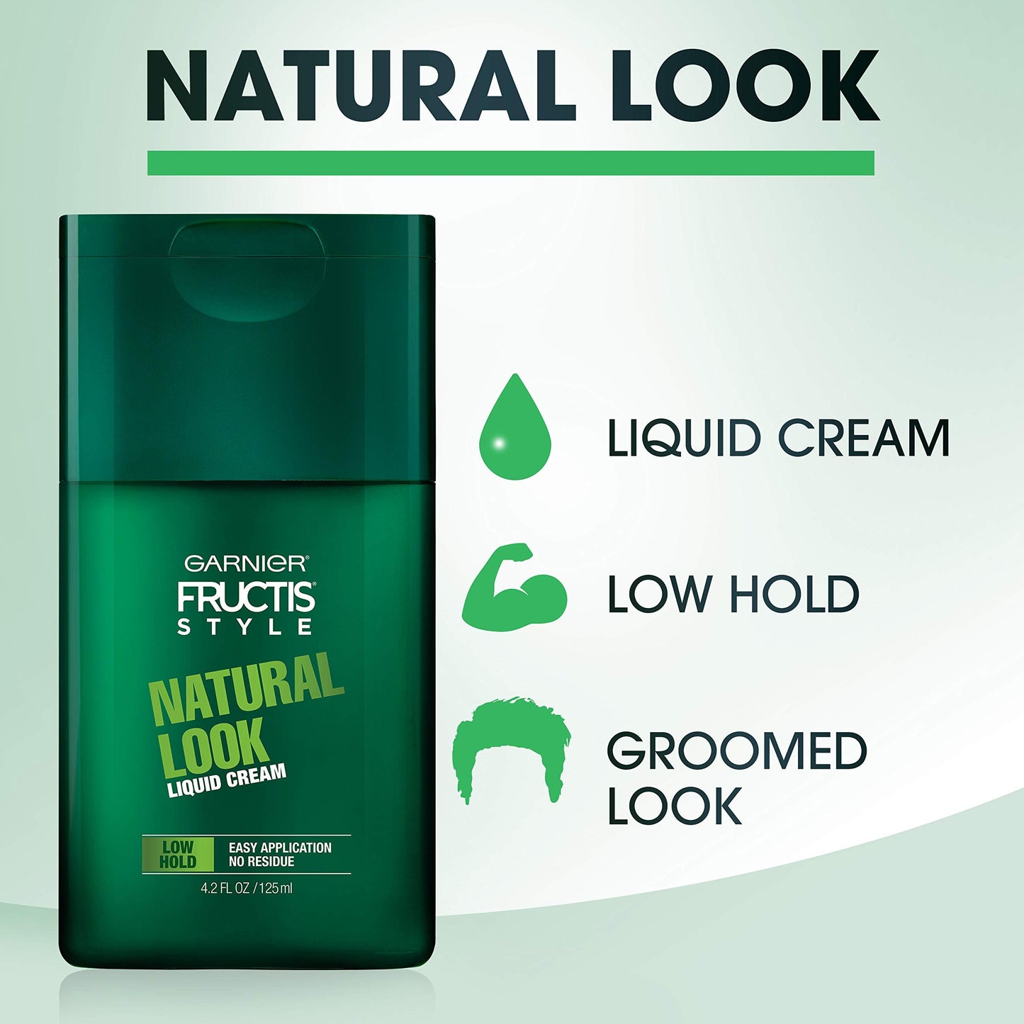 Garnier Hair Care Fructis Style Natural Look Liquid Hair Cream for Men No Drying Alcohol, 4.2 Fluid Ounce Beauty & Personal Care Garnier