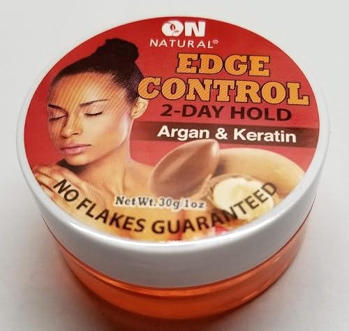 On Natural Organic Edge Control Hair Gel, Argan and Keratin Beauty & Personal Care On Natural