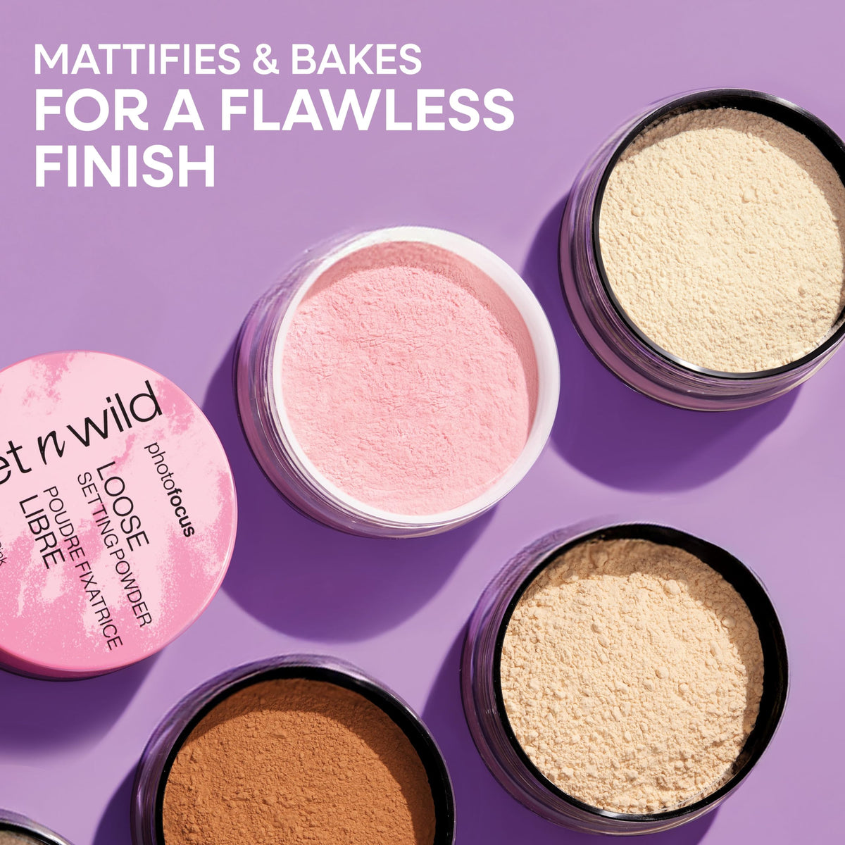 wet n wild Photo Focus Loose Baking Setting Powder, Highlighter Makeup, Suitable for All Skin Tones - Banana Beauty & Personal Care wet n wild