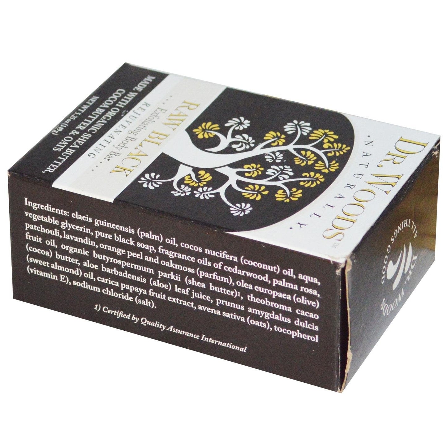 Dr. Woods Naturally Bar Soap Raw Black - 5.25 oz Beauty & Personal Care Dr. Woods