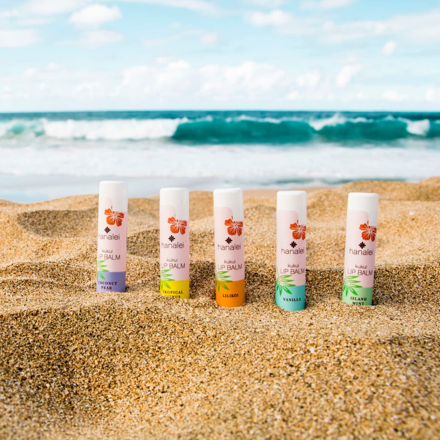 Hanalei Lip Balm & Moisturizer - Natural Kukui Oil & Beeswax for Hydrating, Soothing & Repairing Dry, Chapped Lips - Long-Lasting Care - Softens Beauty & Personal Care Hanalei