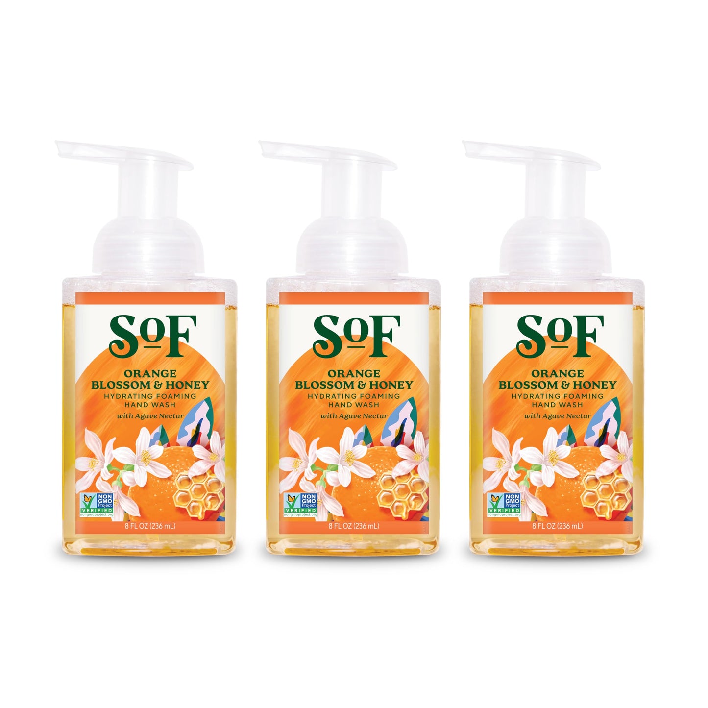 South Of France SoF Hydrating Foaming Hand Wash - With Organic Agave Nectar & Coconut Oil- Vegan & Non GMO- Free From Phthalates, Sulfates & Parabens Beauty & Personal Care South Of France