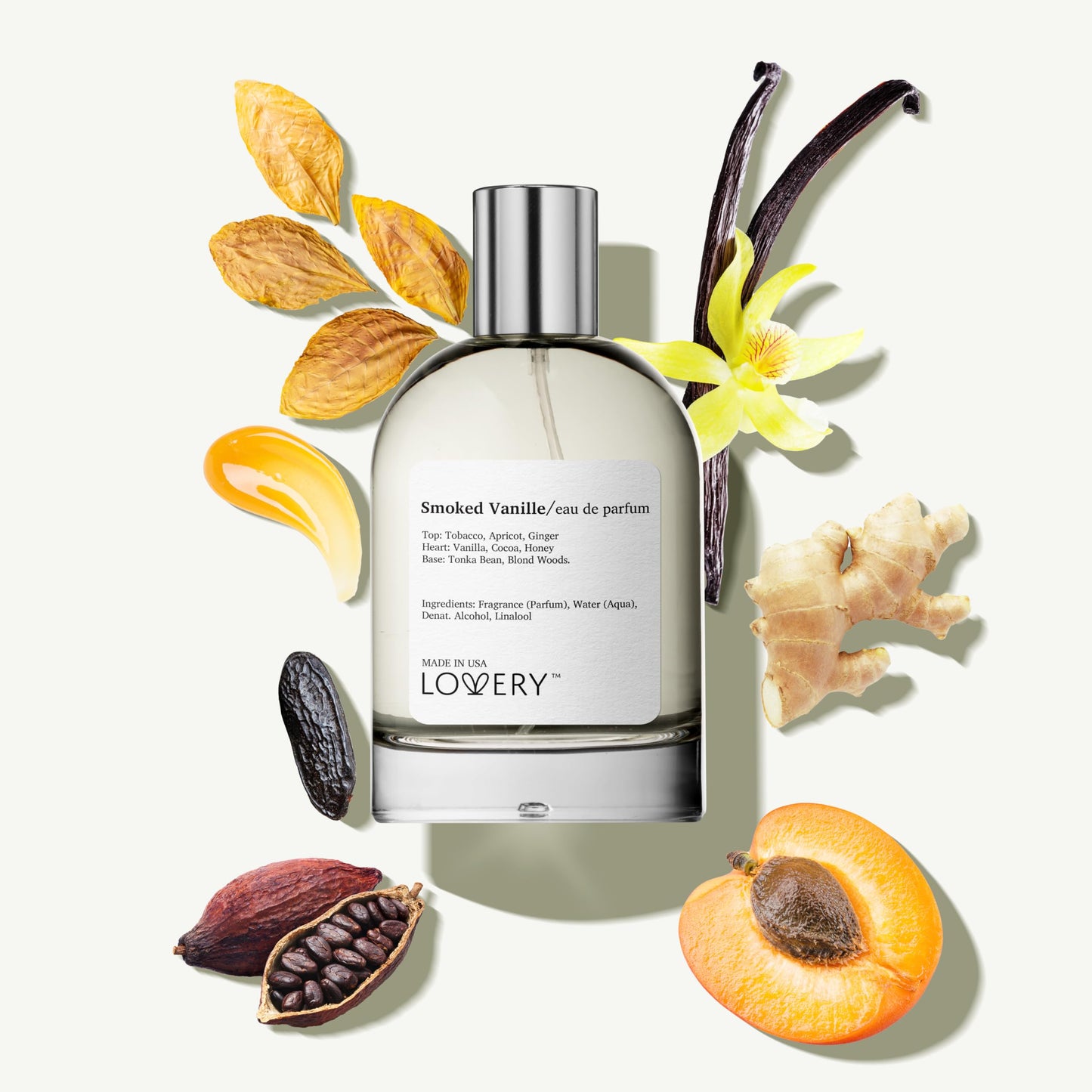 LOVERY Smoked Vanille Perfume Inspired by T.F.ord, Long Lasting Pure Vanilla for Women & Men, Clean Fragrance Spray, 100ml for Womens Birthday - USA Beauty & Personal Care LOVERY