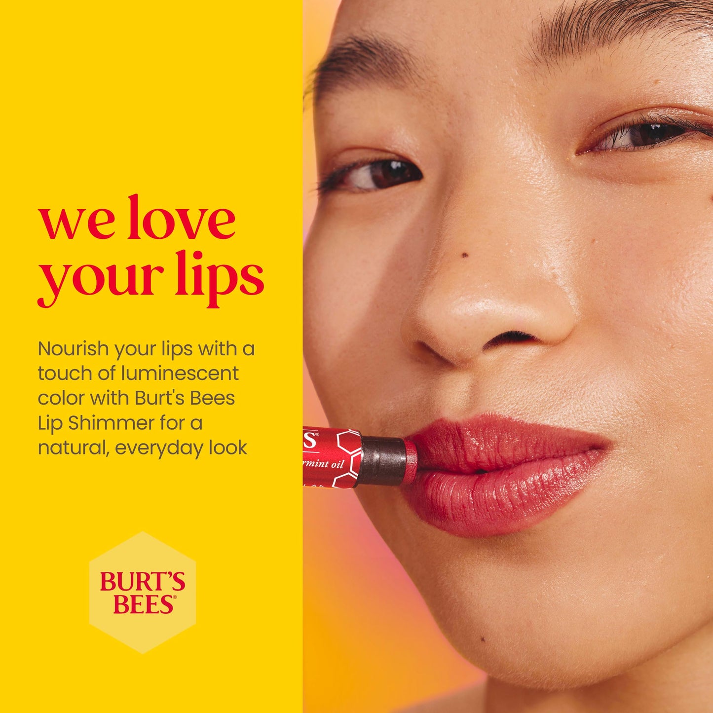 Burt's Bees 100% Natural Moisturizing Lip Shimmer, Cherry - 1 Tube Beauty & Personal Care Burt's Bees