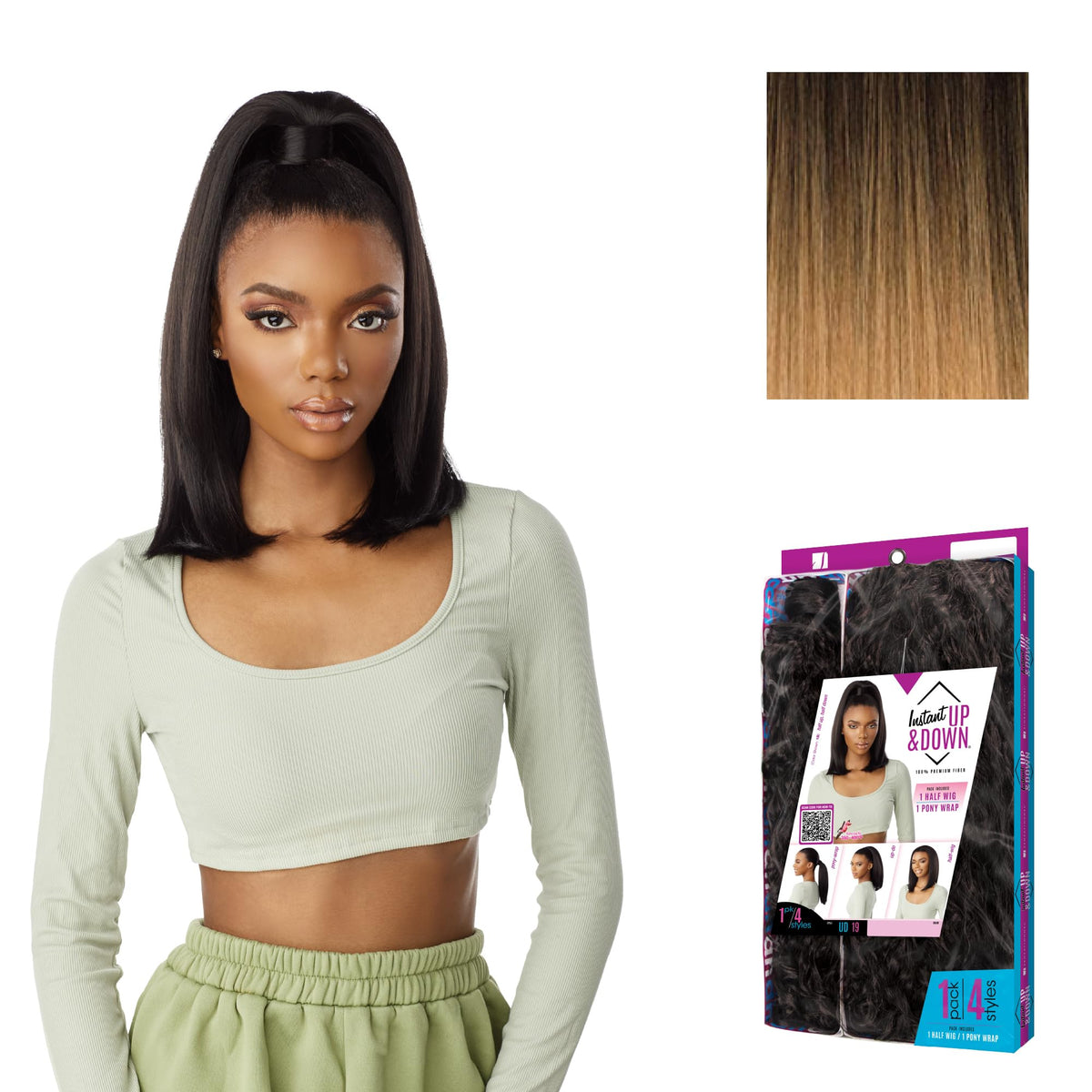 Sensationnel Instant Updown Halfwig Pony-Iud 19, T2/27