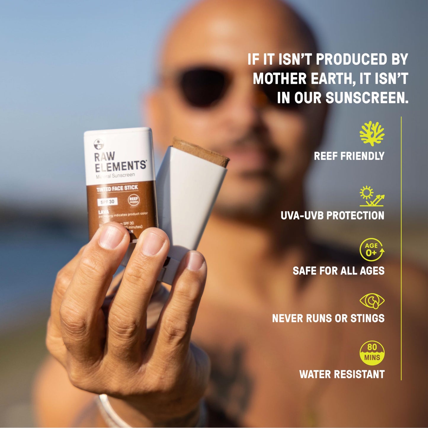 Raw Element Ultra-Moisturizing Face Tint Sunscreen, SPF 30+, Non Toxic Mineral Face Cream, Non Nano Zinc Oxide, Reef Friendly, Safe for All Ages, 0.5 Beauty & Personal Care Raw Elements