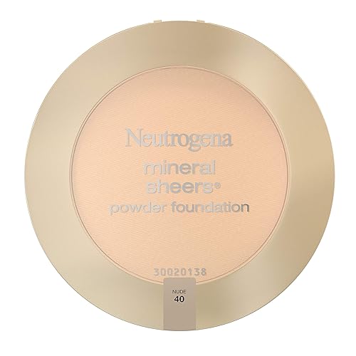 Neutrogena Mineral Sheers Compact Powder Foundation, Lightweight & Oil-Free Mineral Foundation, Fragrance-Free, Nude 40, .34 oz Beauty & Personal Care Neutrogena