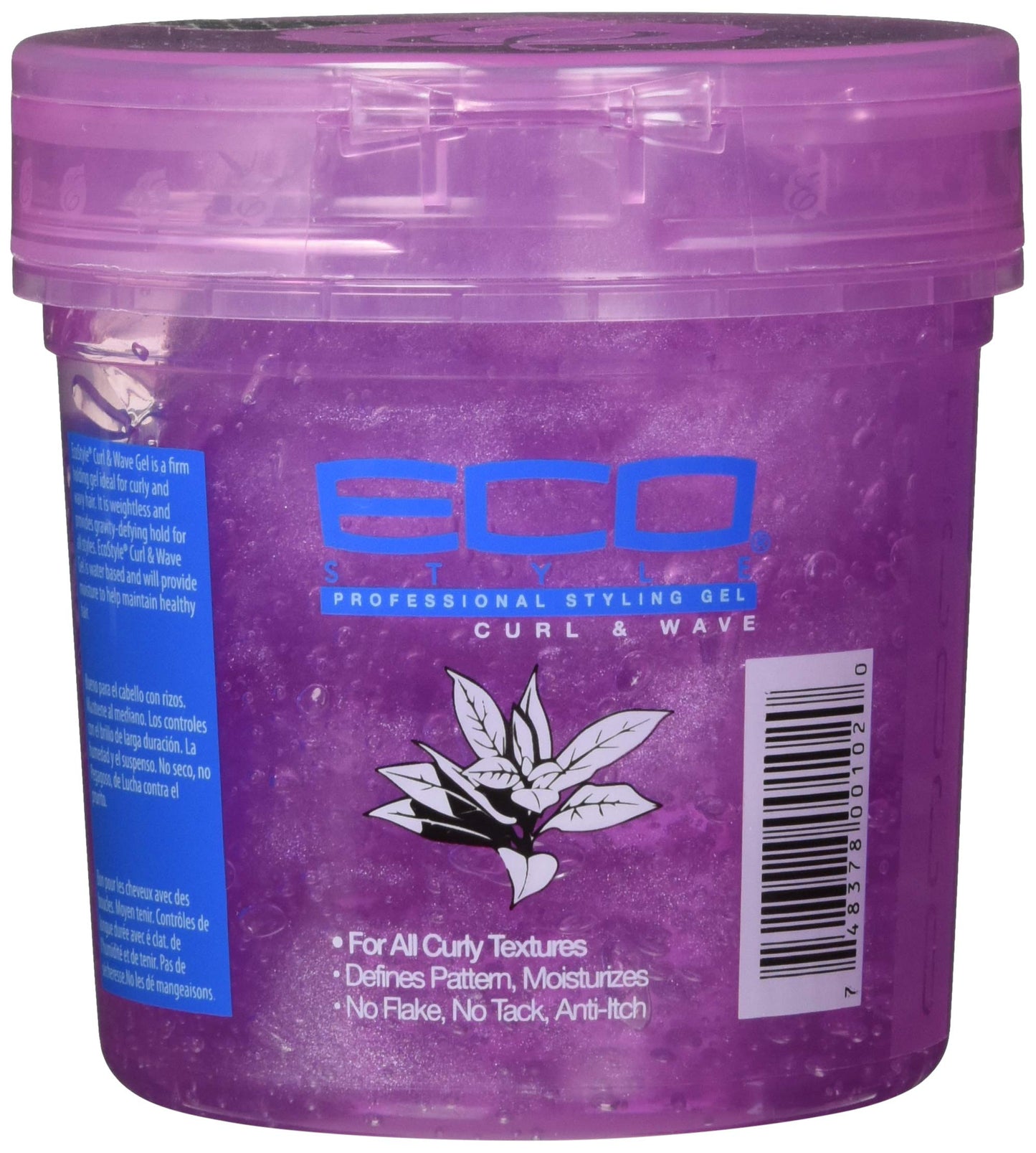 Ecoco Eco Style Hair Gel - Curl And Wave - Anti-Itch, Alcohol-Free Formula - Perfect Hold For Angled Or Tapered Sides - Ideal For Wavy Hair - No Beauty & Personal Care Eco Style