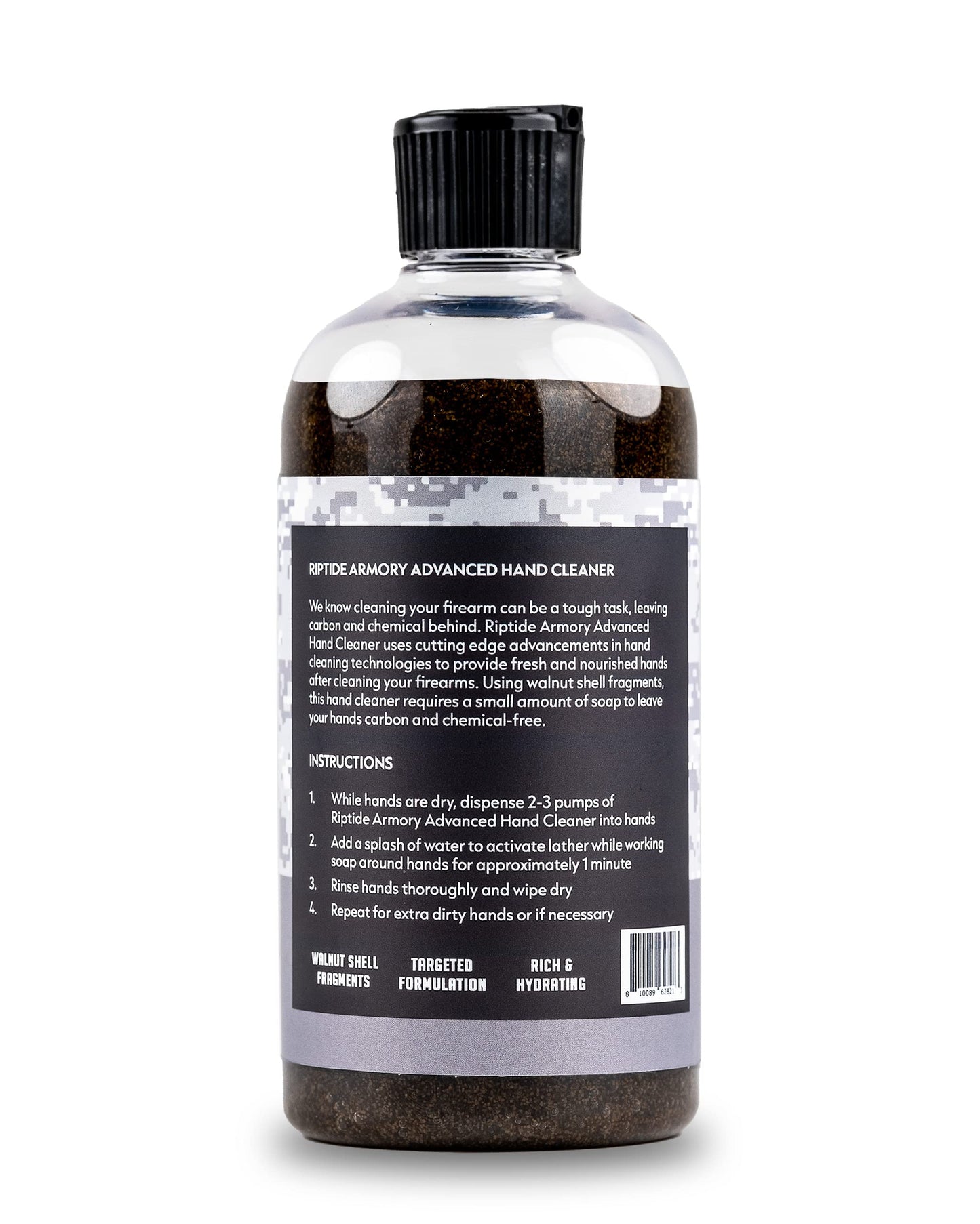 Riptide Armory Advanced Hand Cleaner 12oz With Walnut Shell Fragments - Use Cutting Edge Advancements to Leave Hands Carbon & Chemical Free Beauty & Personal Care Riptide