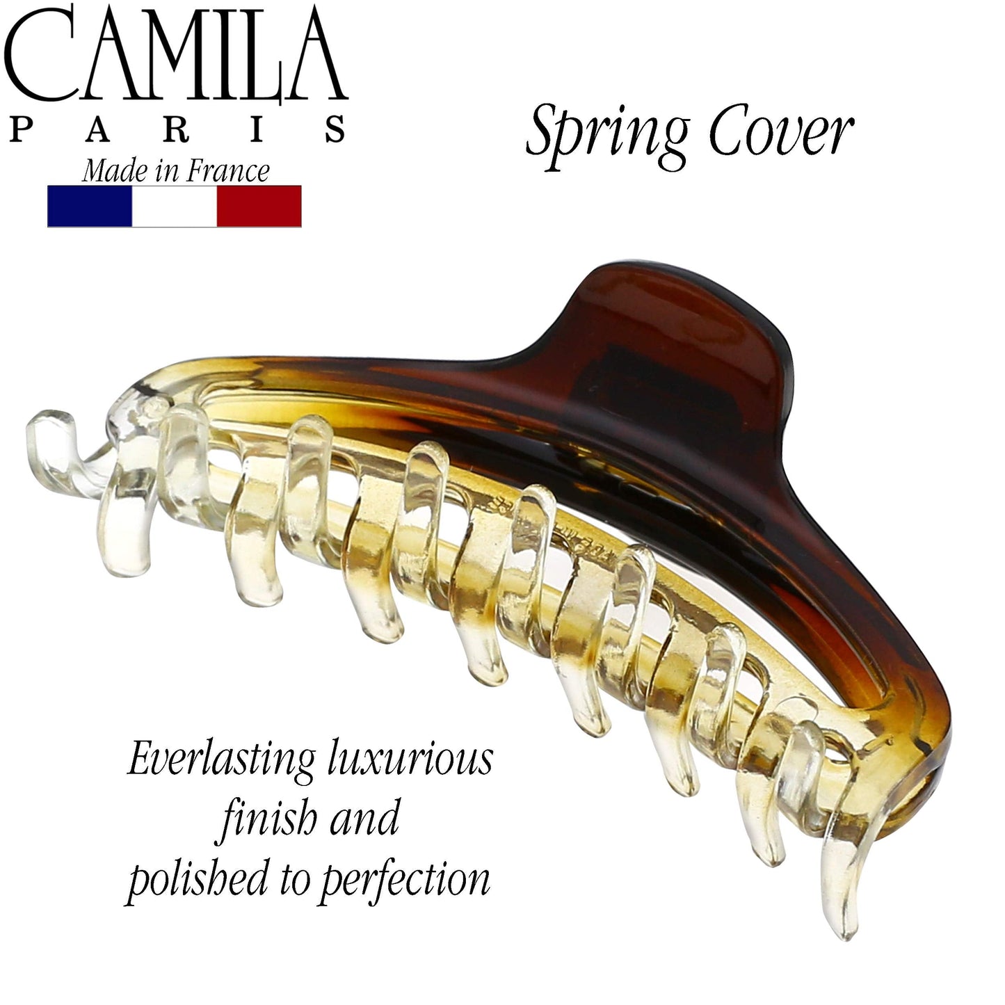 Camila Paris CP2381 French Hair Clip for Women, Small Narrow, Cristal, Girls Hair Claw Clips Jaw Fashion Durable and Styling Hair Accessories Beauty & Personal Care Camila