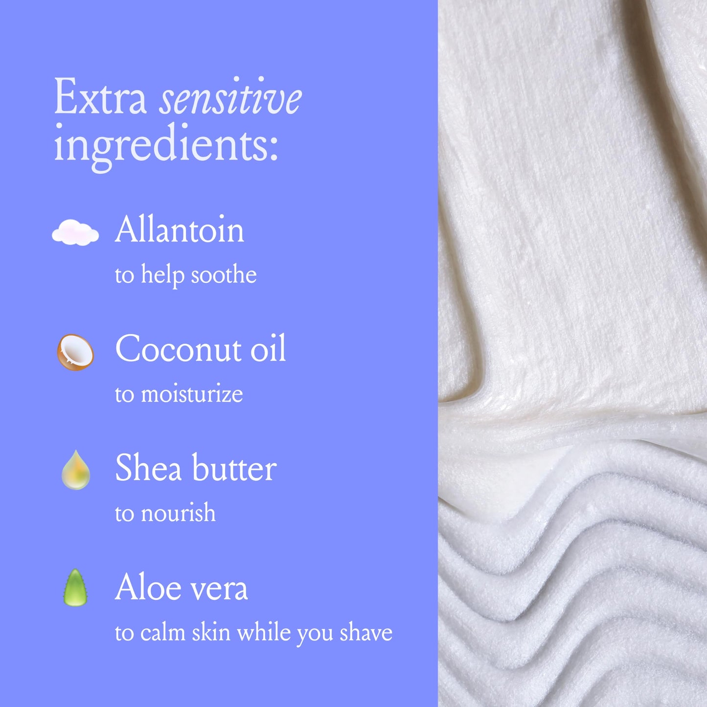 Billie Whipped Shave Cream - Ultra Gentle Protection - Fragrance-Free & Dermatologist-Approved - Designed for Sensitive Skin - 6.5 fl oz Beauty and Personal Care Billie