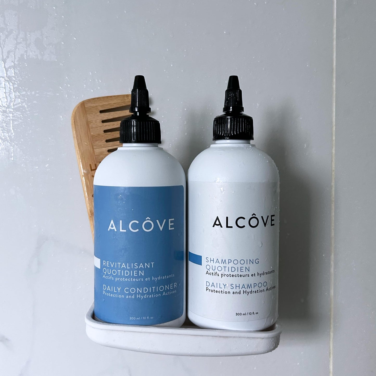 Alcôve - Daily Shampoo & Conditioner Duo - All Hair Types - Sulfate-Free - Lightweight Care - Evening Primrose Oil - Mango Extract - Argan Oil Beauty & Personal Care Alcove