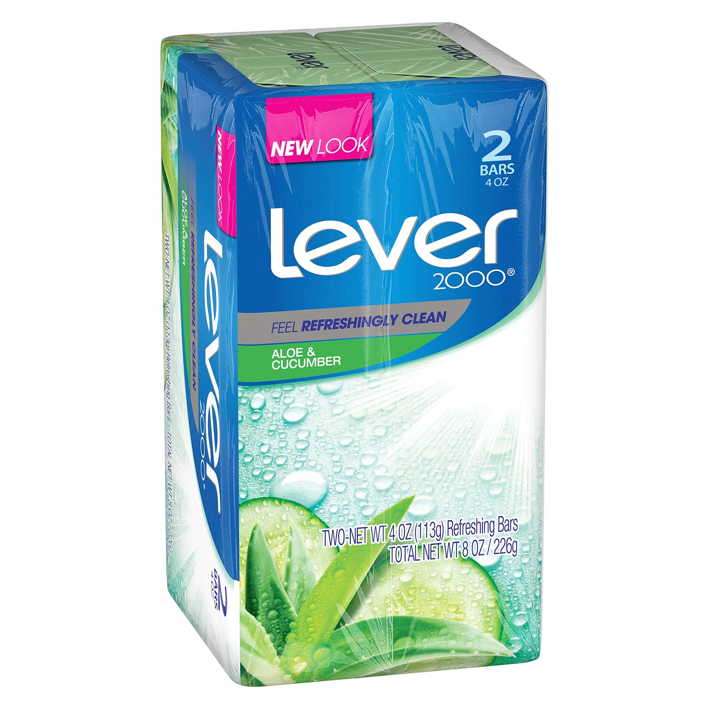 Lever 2000 Bar Soap, Aloe & Cucumber, 4 Ounce (Pack of 2) Beauty & Personal Care Lever 2000