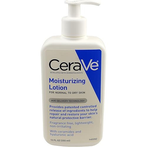 CeraVe Daily Moisturizing Lotion | 12 Ounce | Face & Body Lotion for Dry Skin with Hyaluronic Acid | Fragrance Free Beauty & Personal Care CeraVe