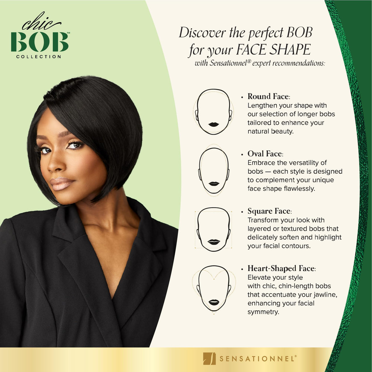 Sensationnel Chicbob Lace Frontwig-Bob Unit 4, 2 DARKBROWN