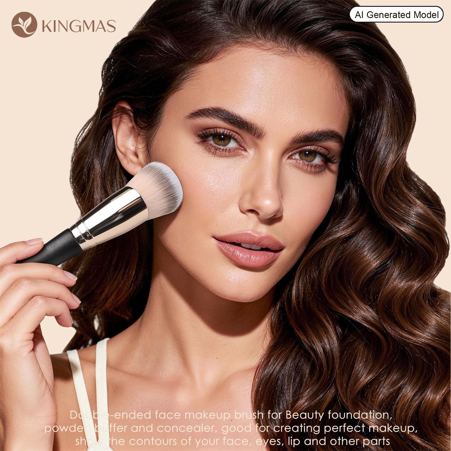 KINGMAS Foundation Concealer Brushes, 2PCS Premium Makeup Brush Set Beauty and Personal Care KINGMAS