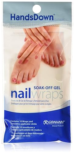 Graham Hands Down Nail Soak Off Gel Wraps, 10 Count Beauty & Personal Care Graham