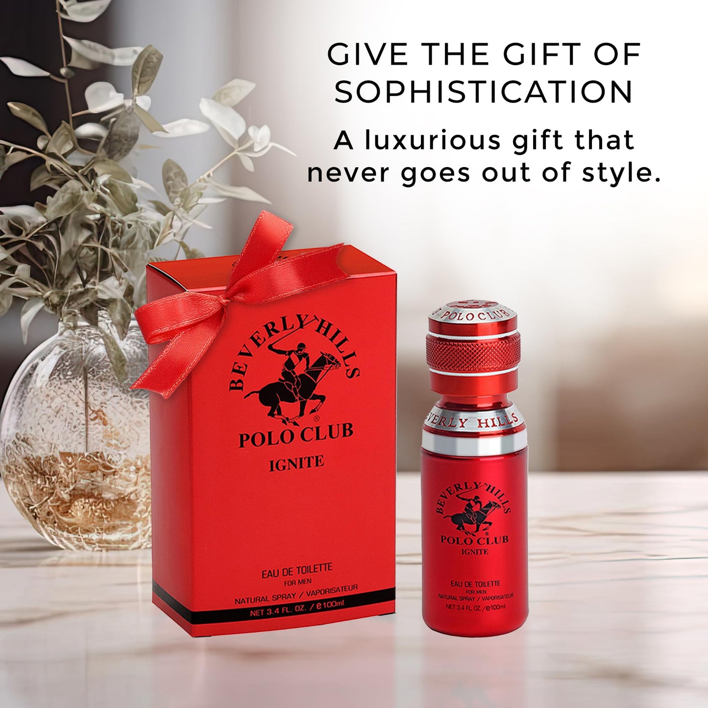 Beverly Hills Polo Club IGNITE - Cologne for Men with Notes of Vanilla, Cacao, Patchouli & Orchid - Sweet Floral Sexy Fragrance Scent - Eau De Beauty & Personal Care Beverly Hills Polo Club