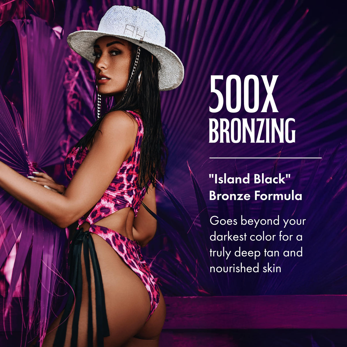 Aloha Hawaii Island Black Tanning Lotion, 500X Plateau-Erupting Bronzer with Copper Peptides, Hyaluronic Acid & Ceramides, 13.5 Fl Oz Beauty & Personal Care Brown Sugar