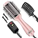 Cosermart 4 in 1 Hot Air Brush with Negative Ion Anti-frizz Blowout Brush for Drying, Straightening, Curling, Salon Volumizing Beauty & Personal Care Cosermart