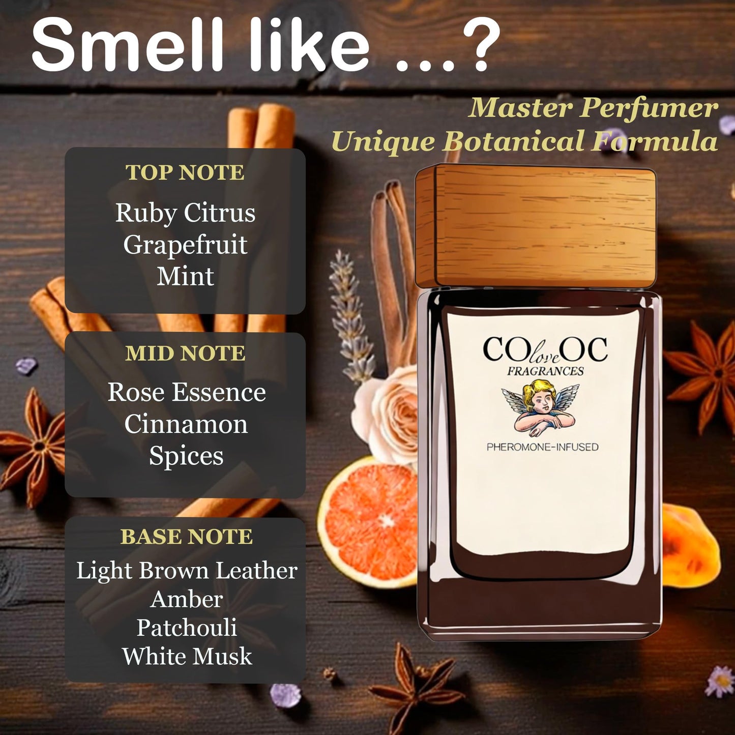 Cupiette The Most Wanted Pheromone Infused Cologne For Men - Spicy Woody Fragrance - Amber & Cinnamon & Grapefruit & Musk & Leather - Long Lasting Beauty & Personal Care COLOVEOC FRAGRANCES