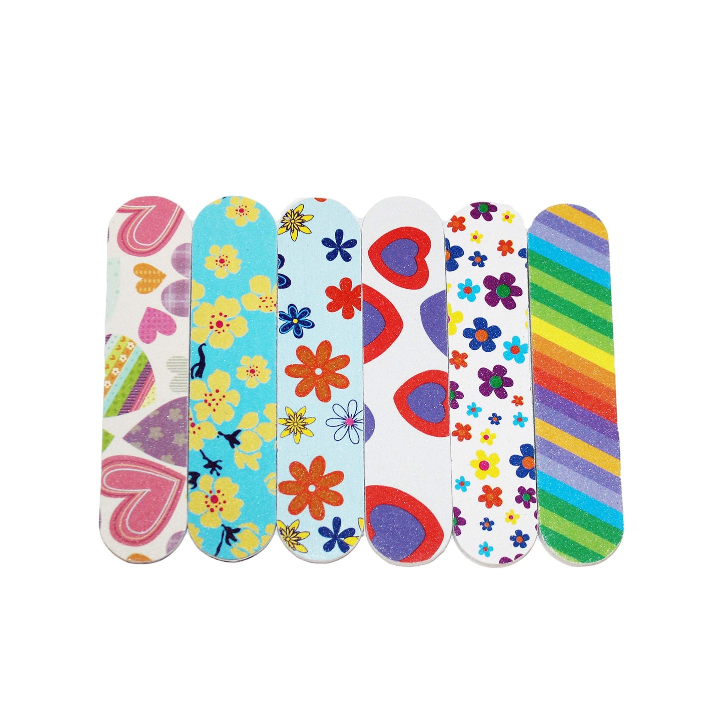 ZMOI (1 Dozen) Colorful Girly Mini Emery Board Nail Files Beauty & Personal Care ZMOI
