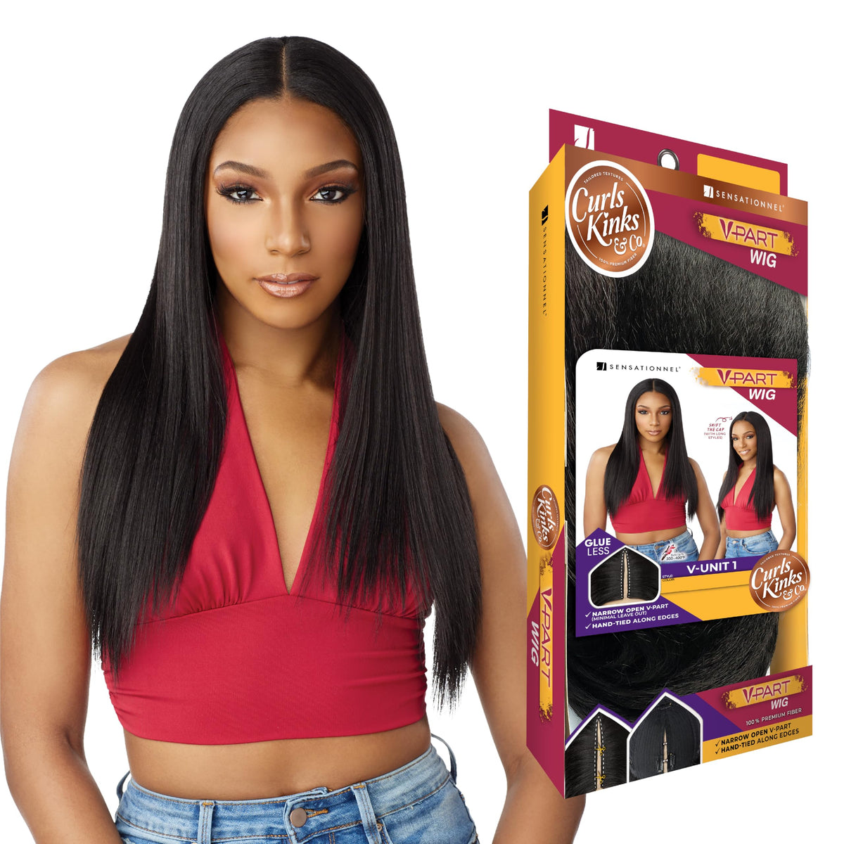 Sensationnel Curls Kinksandco Vpart Wig-Unit 1, TH1B/30
