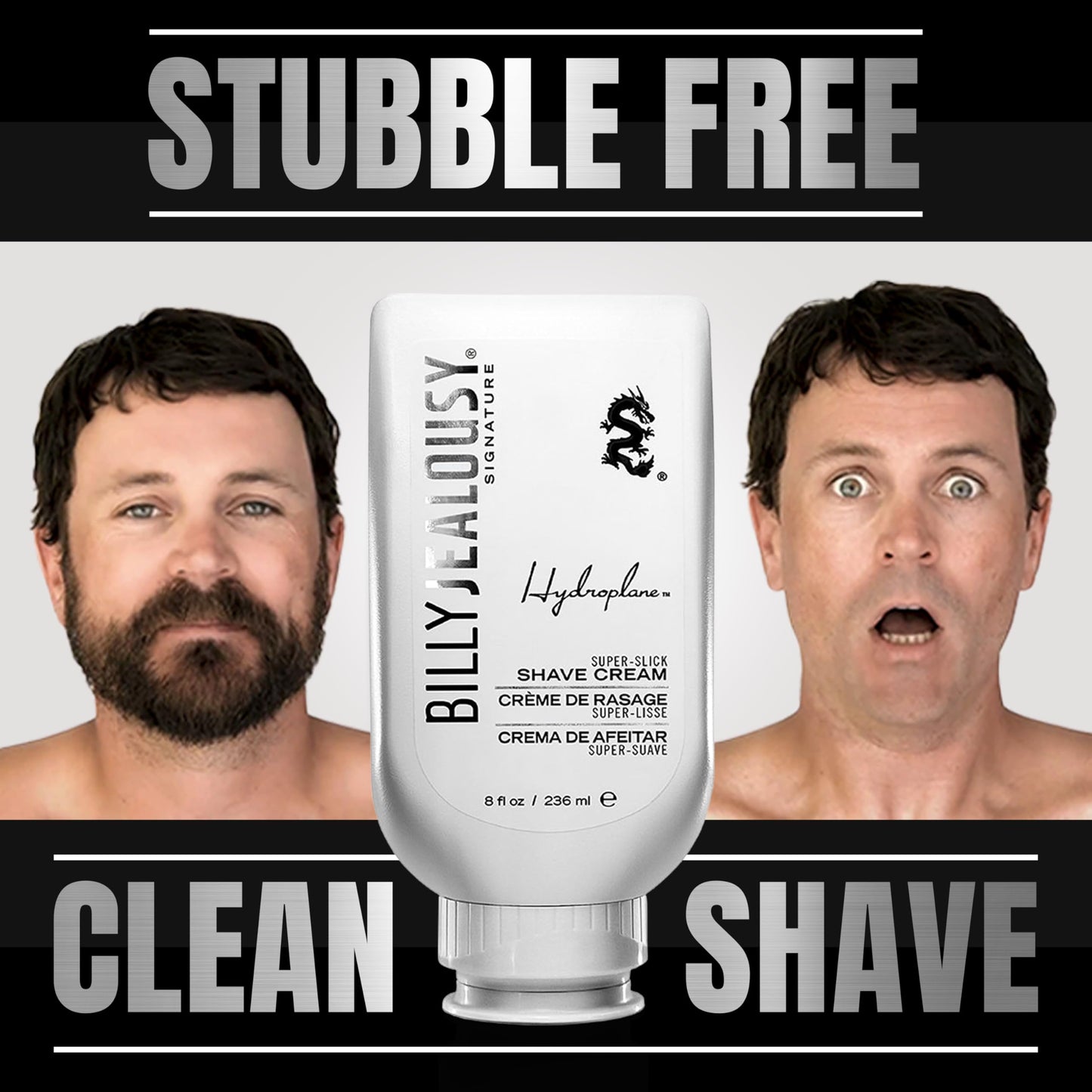 Billy Jealousy Hydroplane Super Slick Shave Cream, 8 Fl Oz (Pack of 1) Beauty & Personal Care Billy Jealousy