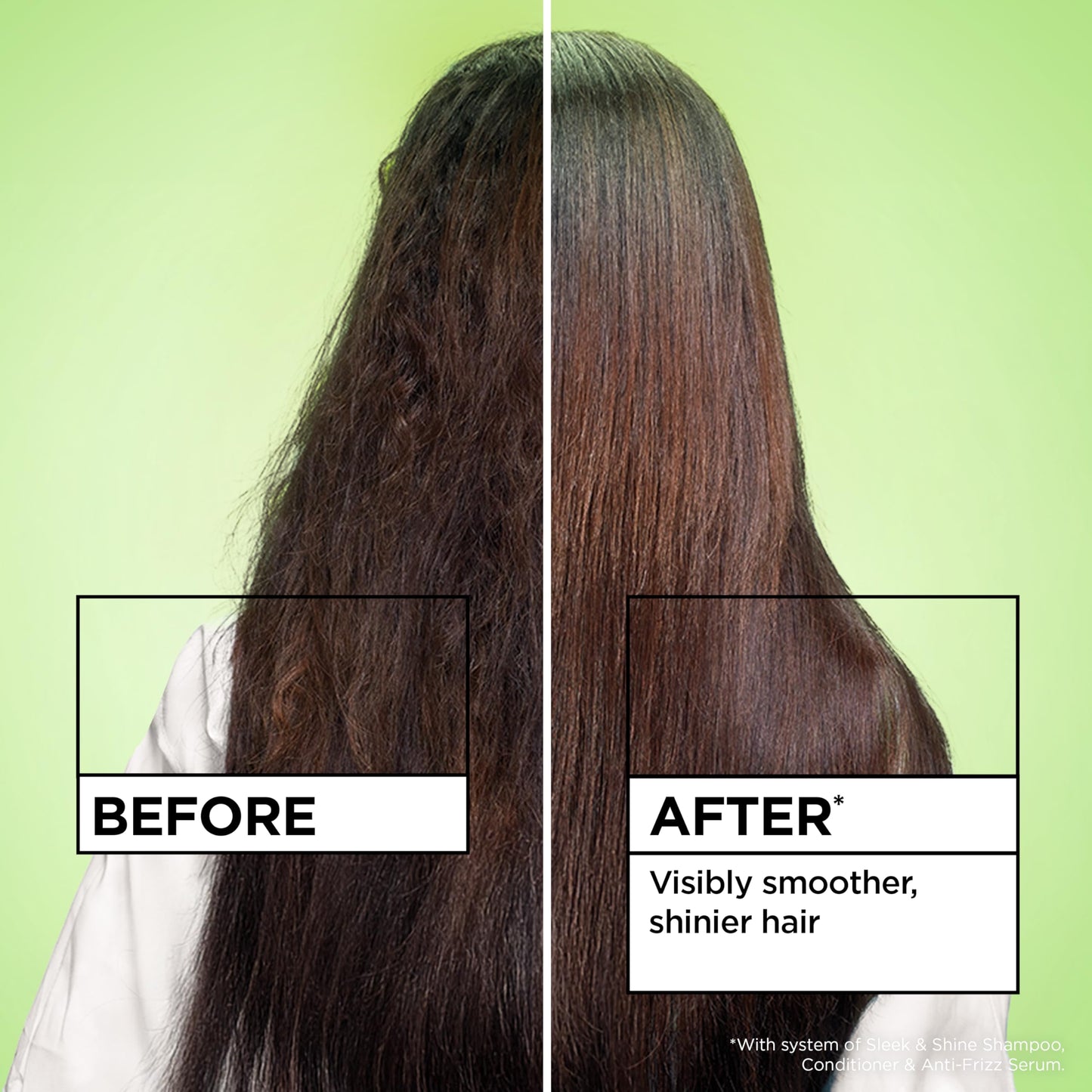 Garnier Fructis Sleek & Shine Anti-Frizz Serum, Leave-In Hair Treatment with Vegan Kera System + Argan Oil, Up to 72HR Frizz Control and Humidity Beauty & Personal Care Garnier