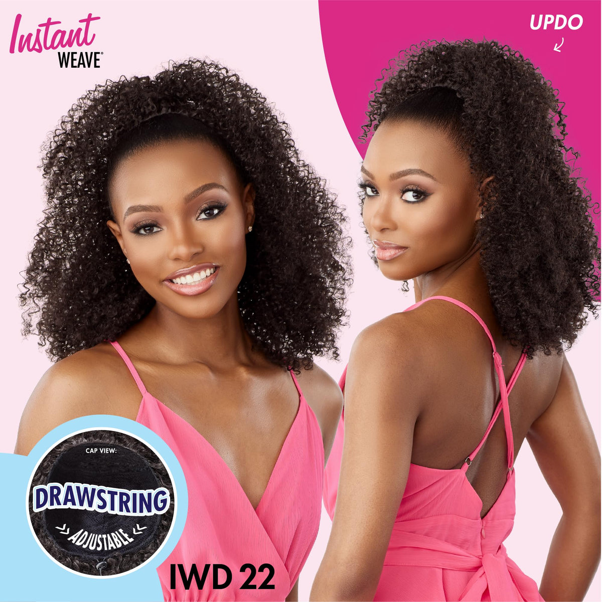 Sensationnel Instant Weave Half Wig-22, 1 JETBLACK