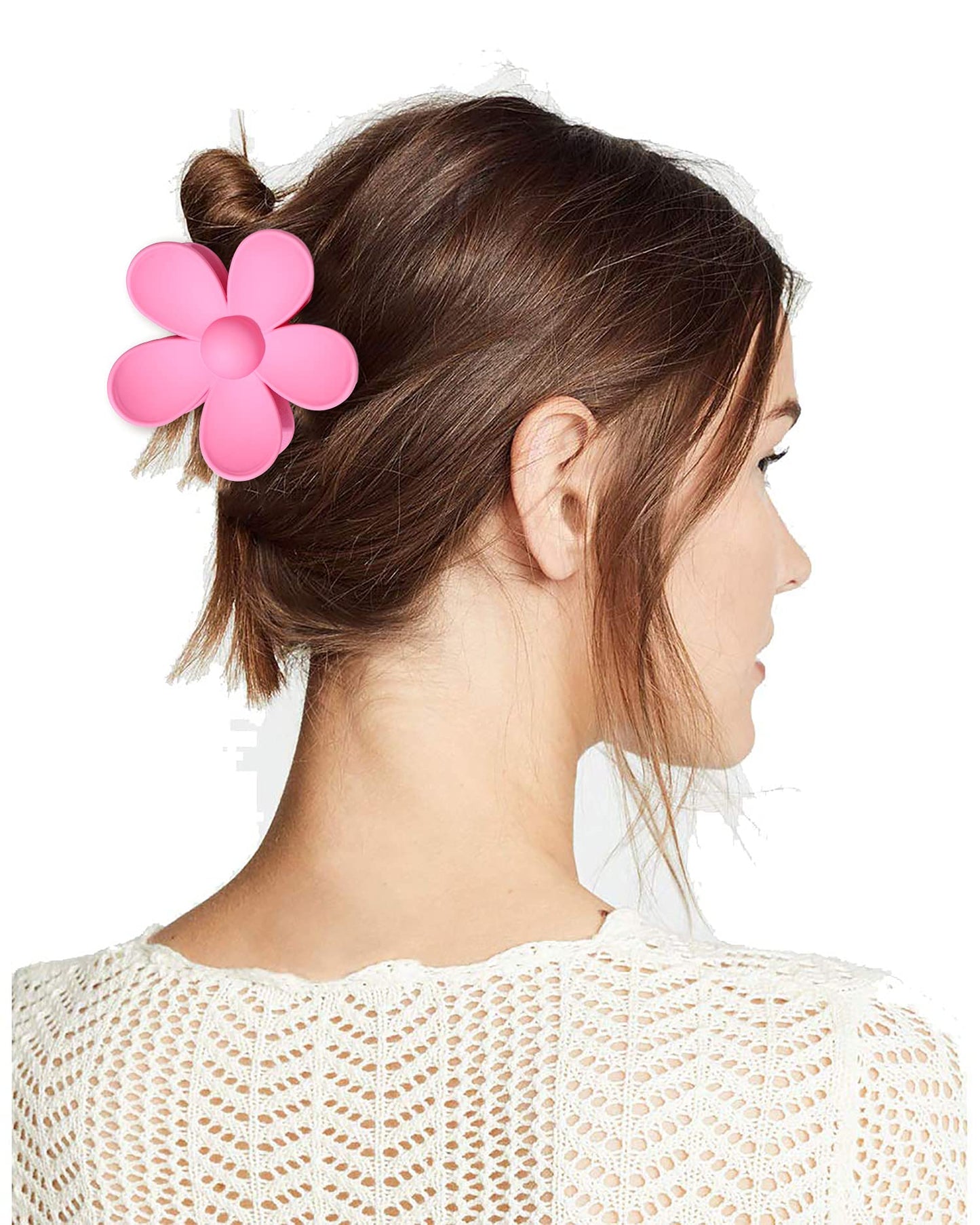 8PCS Acrylic Flower Hair Claw Clips for Women Nonslip Pastel Floral Shaped Hair Catch Barrettes Strong Hold Hair Jaw Clamp Hair Accessory Styling Hair Beauty & Personal Care NVENF