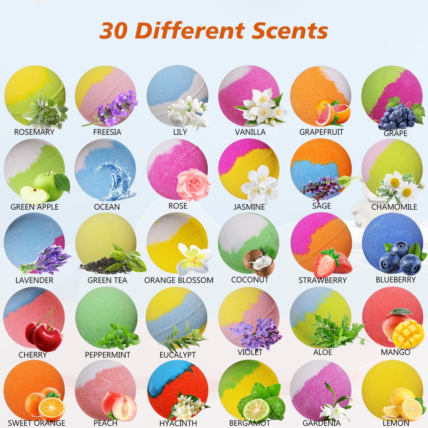 Bath Bombs for Kids with Toys Inside for Girls Boys - 30 Pack Bath Bombs Gift Set with Surprise, Kids Safe Bubble Bath Fizzy Balls Halloween… Beauty & Personal Care Excalla