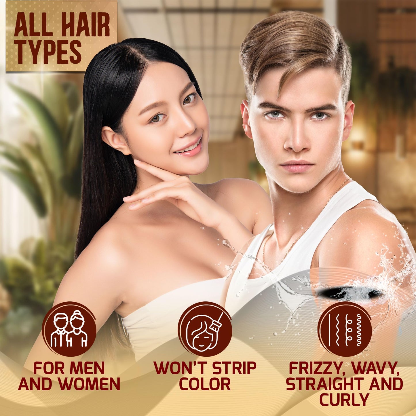 Moroccan Argan Oil Heat Protectant Spray for Hair - Leave In Thermal Guard against Flat Iron, Straightener and Blow Dry Damage - Hydrating Anti Frizz Beauty & Personal Care PURE NATURE LUX SPA