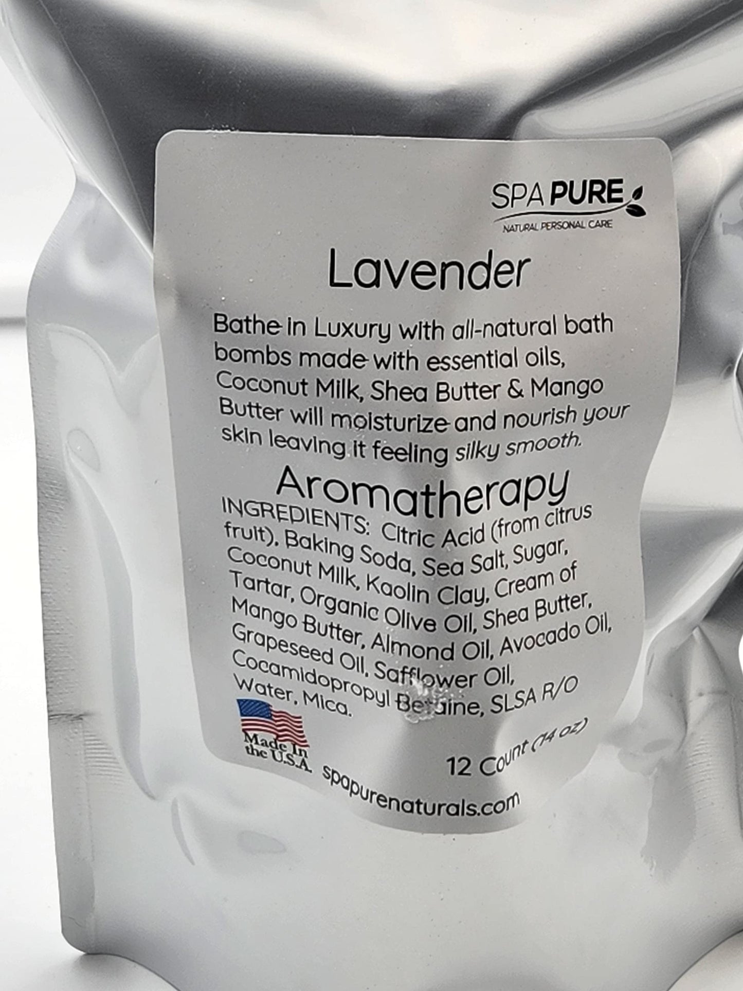 Essential Oil Bath Bombs - USA Made with Coconut Milk & Shea Butter - for a Luxurious at Home Spa Bath (12 Count) Pack of 1 (Lavender) Beauty & Personal Care Spa Pure