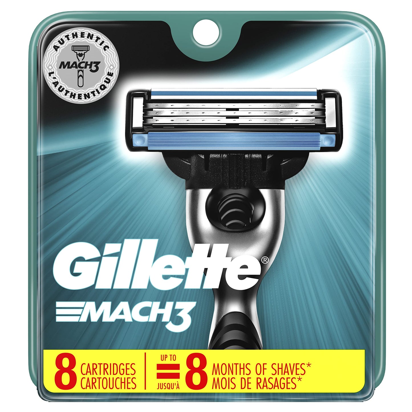 Gillette Mach3 Men’s Razor Blades - 8 Refills (Packaging May Vary Beauty and Personal Care Mach3