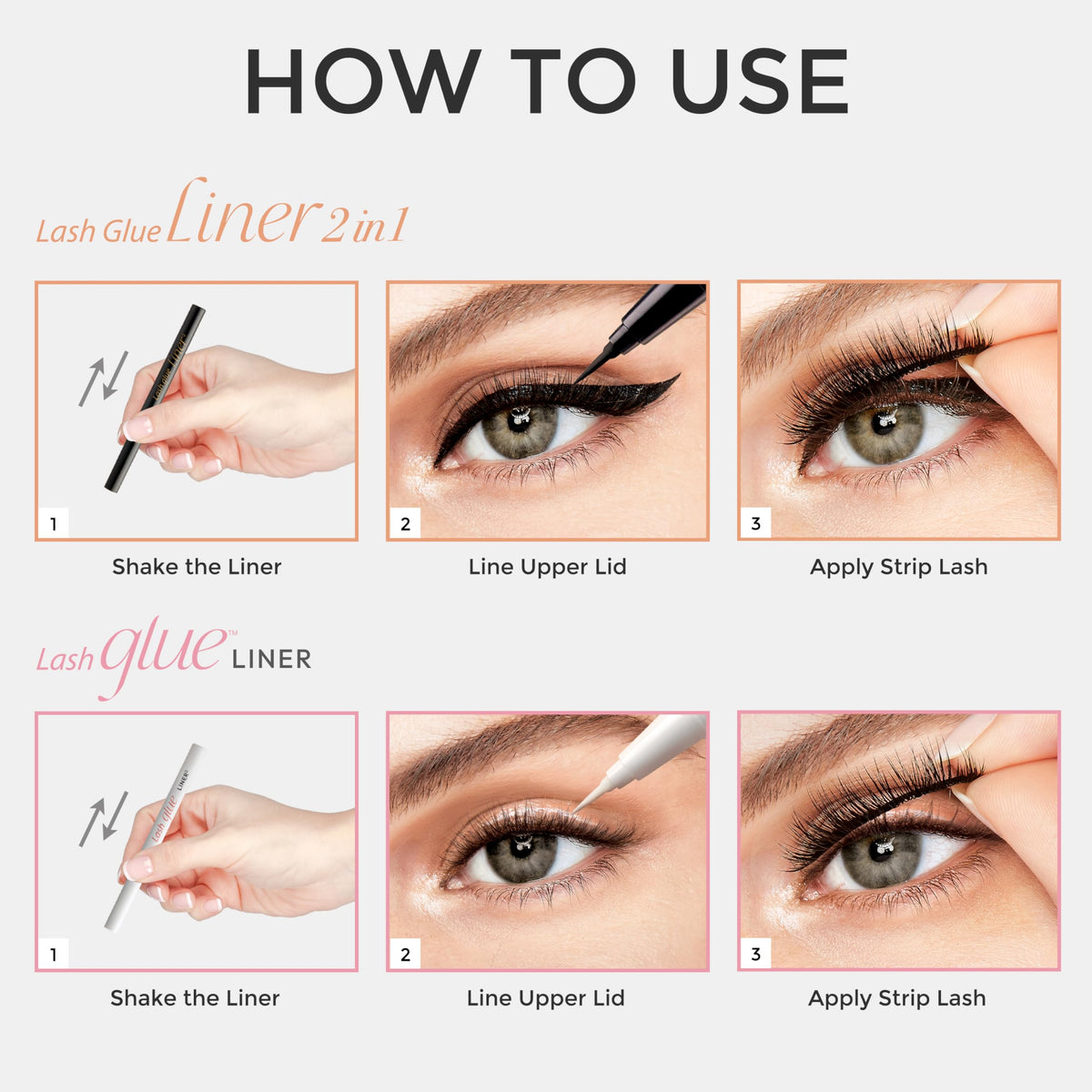 KISS Lash GLUEliner, 2-in-1 Felt-Tip Eyelash Adhesive and Eyeliner, Matte Finish, Foolproof Application, Easy Touch-Up, 0.03 Fl Oz.- Black, Packaging Beauty & Personal Care KISS