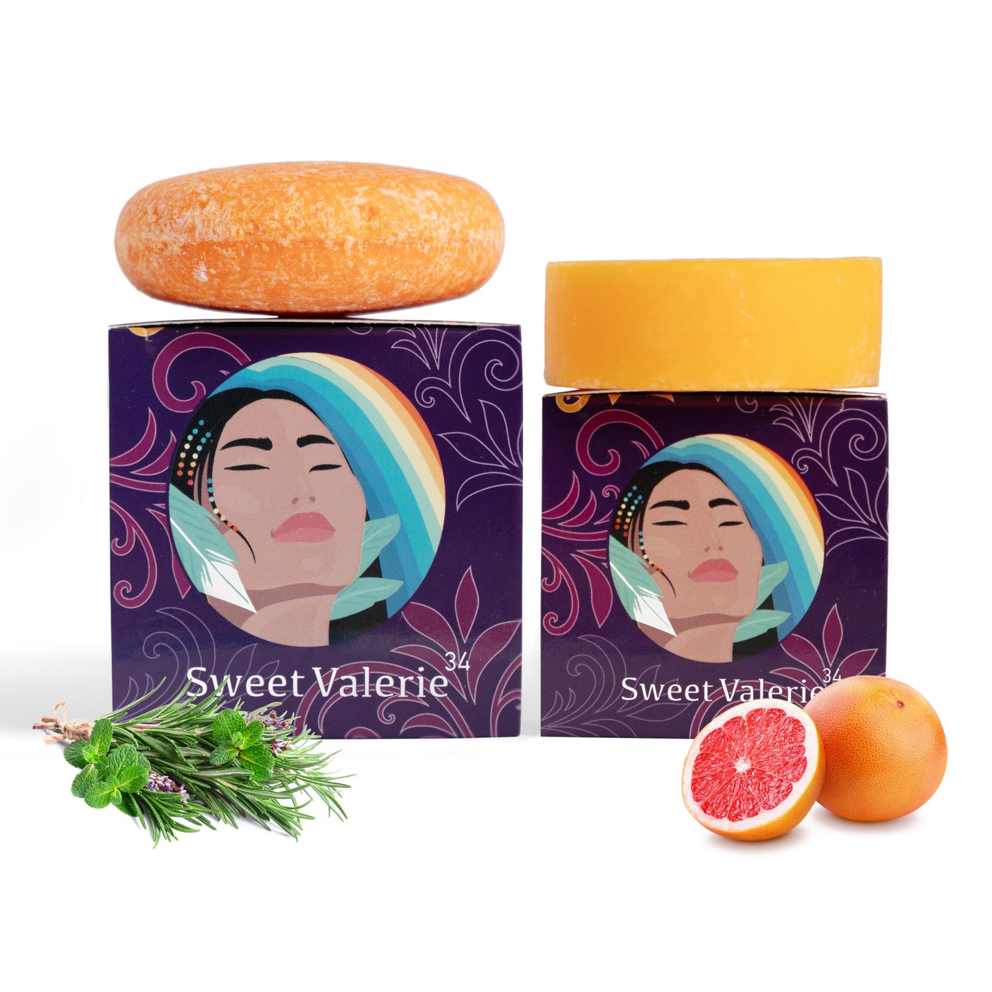 Sweetvalerie34 Shampoo & Conditioner Bar Set - Made with Organic Ingredients - Hydrating, Promotes Hair Growth, Anti-Frizz - All Hair Types Beauty & Personal Care Sweetvalerie34