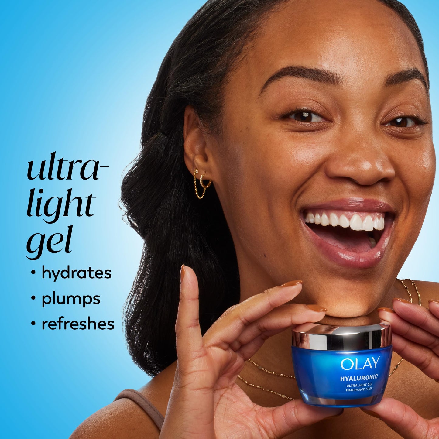 Olay Hyaluronic Acid Face Moisturizer, Instant Hydration for Women, Fragrance-Free - Dry Skin Solution, Glowing, Smoothing, Plumping, Renewing Beauty & Personal Care Olay