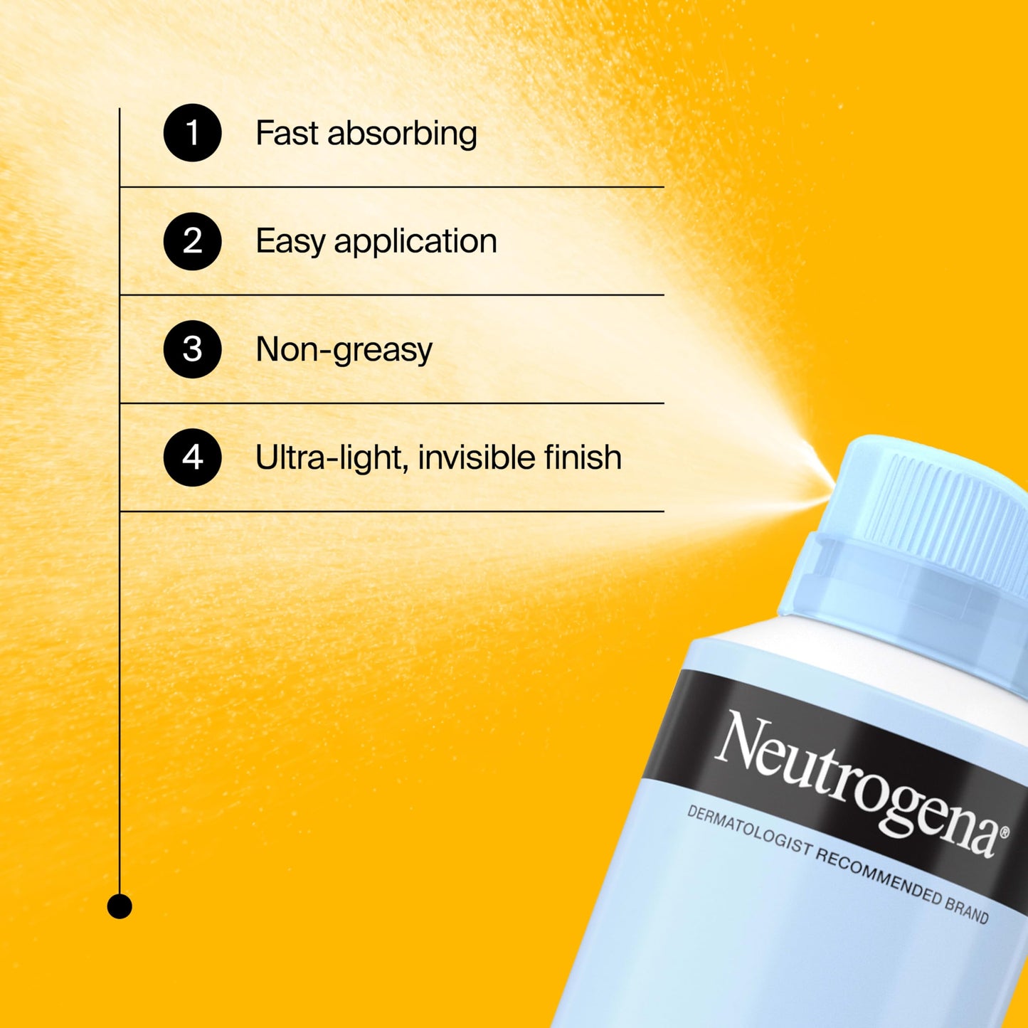 Neutrogena Ultra Sheer Sunscreen Spray SPF 45 Body Mist, Lightweight Non-Greasy Broad Spectrum UVA/UVB Protection, Oil-Free & Non-Comedogenic Water Beauty & Personal Care Neutrogena