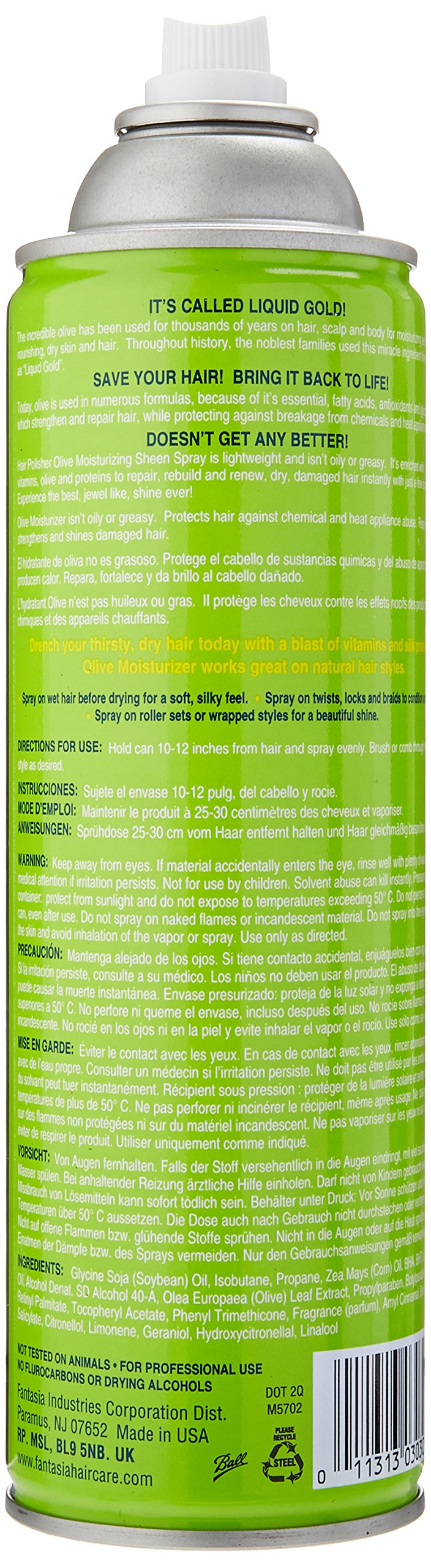 Fantasea Olive Sheen Spray Beauty & Personal Care Fantasia