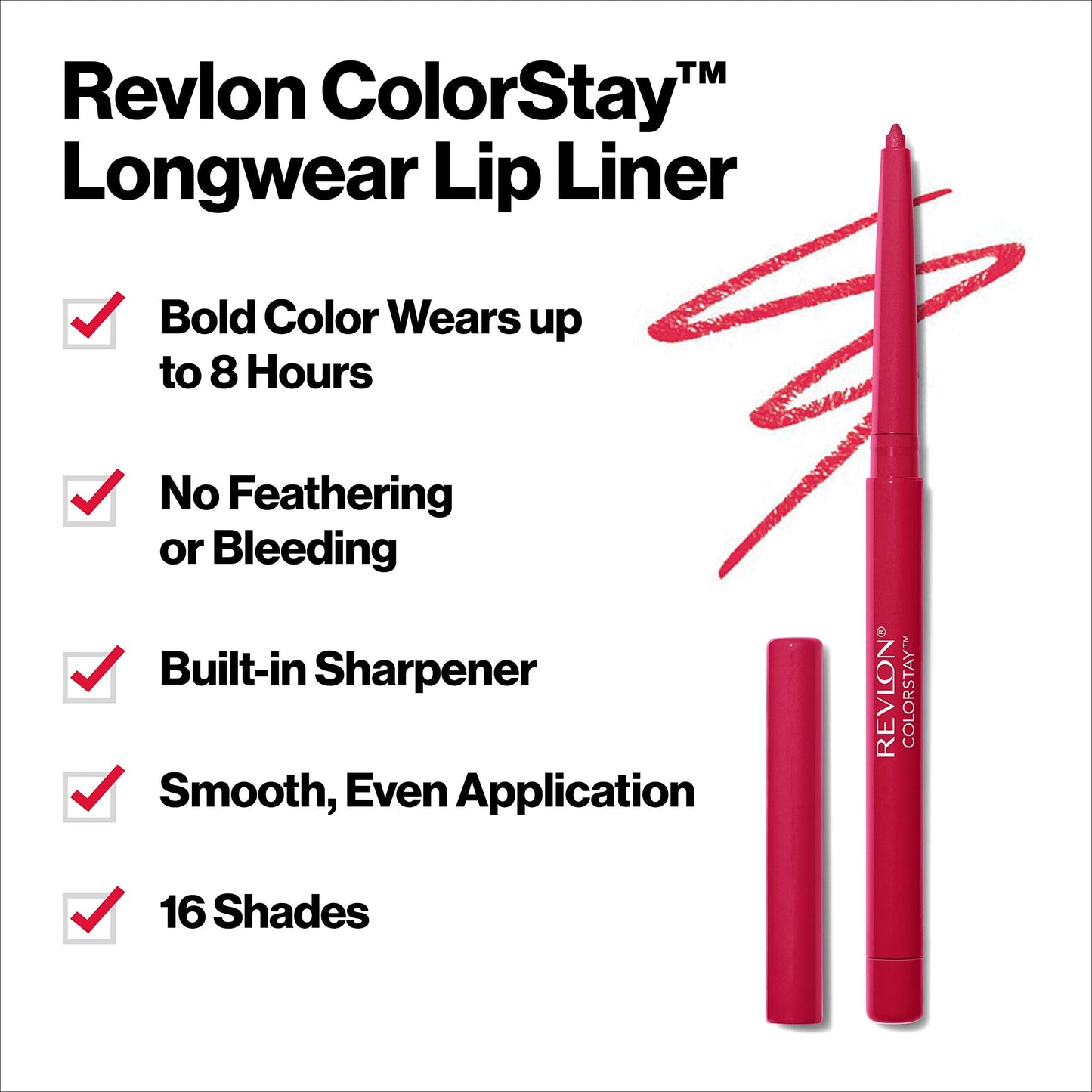 Revlon ColorStay Lipliner with Sharpener, Plums 060, 0.01 Ounce (28 g) Beauty & Personal Care REVLON