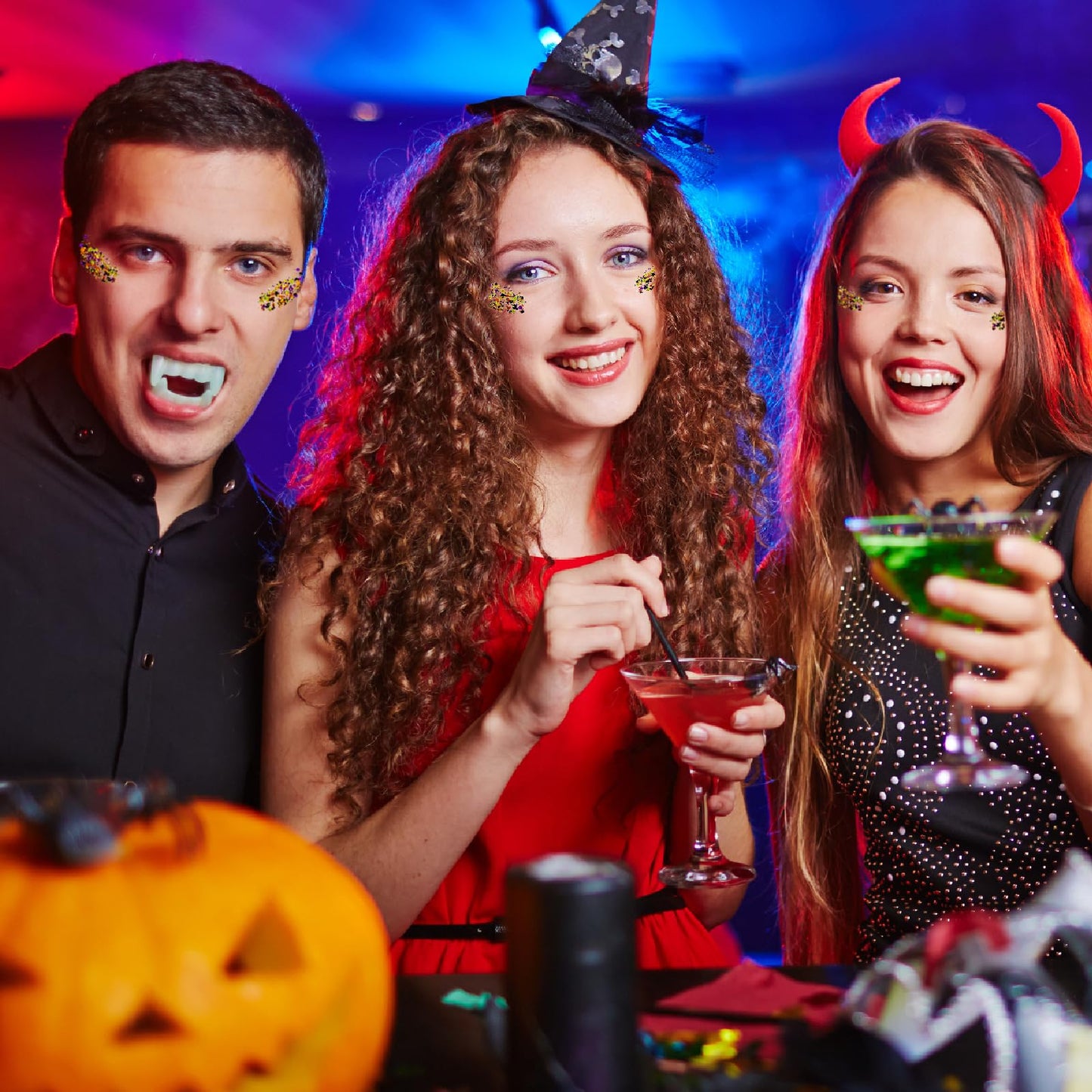 Halloween Glitter Gel for Body, Face, Hair and Lip, Color Changing Glitter Gel Under Light (Halloween) Beauty & Personal Care CiikDux