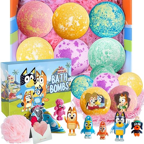 Bath Bombs for Kids: XXL Bath Bombs with Surprise Inside, Organic Bath Bombs Rich in Natural Essential Oils, Kids Bath Bombs Gift Set for Dry Skin… Beauty & Personal Care POPBATH