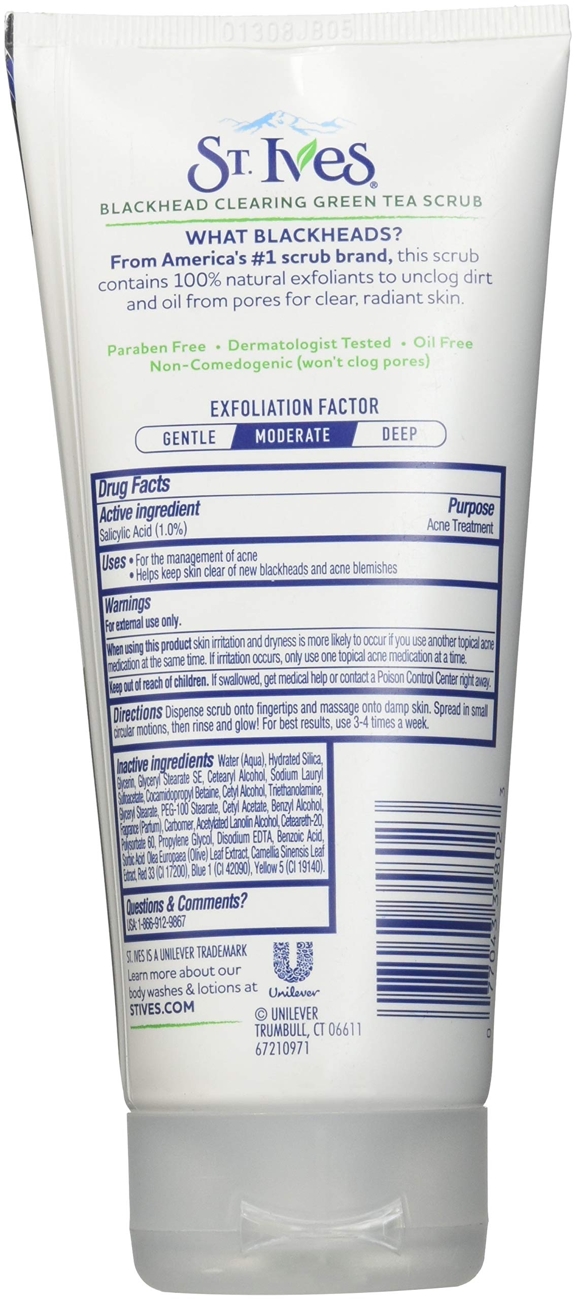 St. Ives Blackhead Clearing Face Scrub Green Tea 6 oz(Pack of 3) Beauty & Personal Care St. Ives