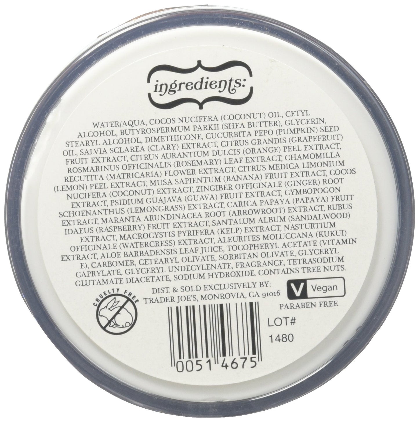 Trader Joes Pumpkin Body Butter - Luxurious Body Butter Made with Coconut Oil, Shea Butter & Pumpkin Seed Oil - 8oz., 227g. Beauty & Personal Care Trader Joe's
