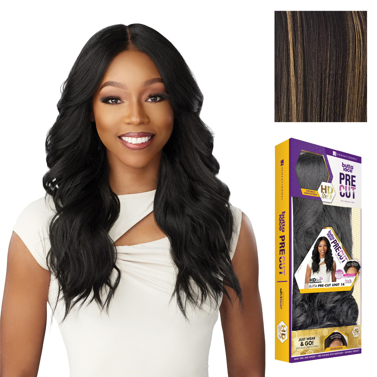 Sensationnel Butta Lace Precut Wig-Unit 14, BALAYAGEGOLD