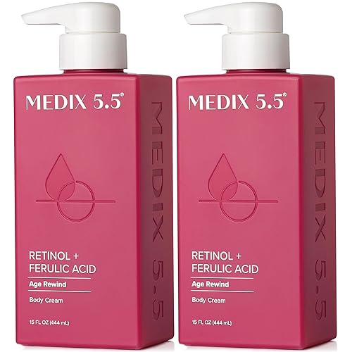 Medix 5.5 Retinol Body Lotion Firming Moisturizer | Crepey Skincare Treatment | Retinol Body Cream | Anti Aging Firming Cream For Women Targets Look Beauty & Personal Care Medix 5.5