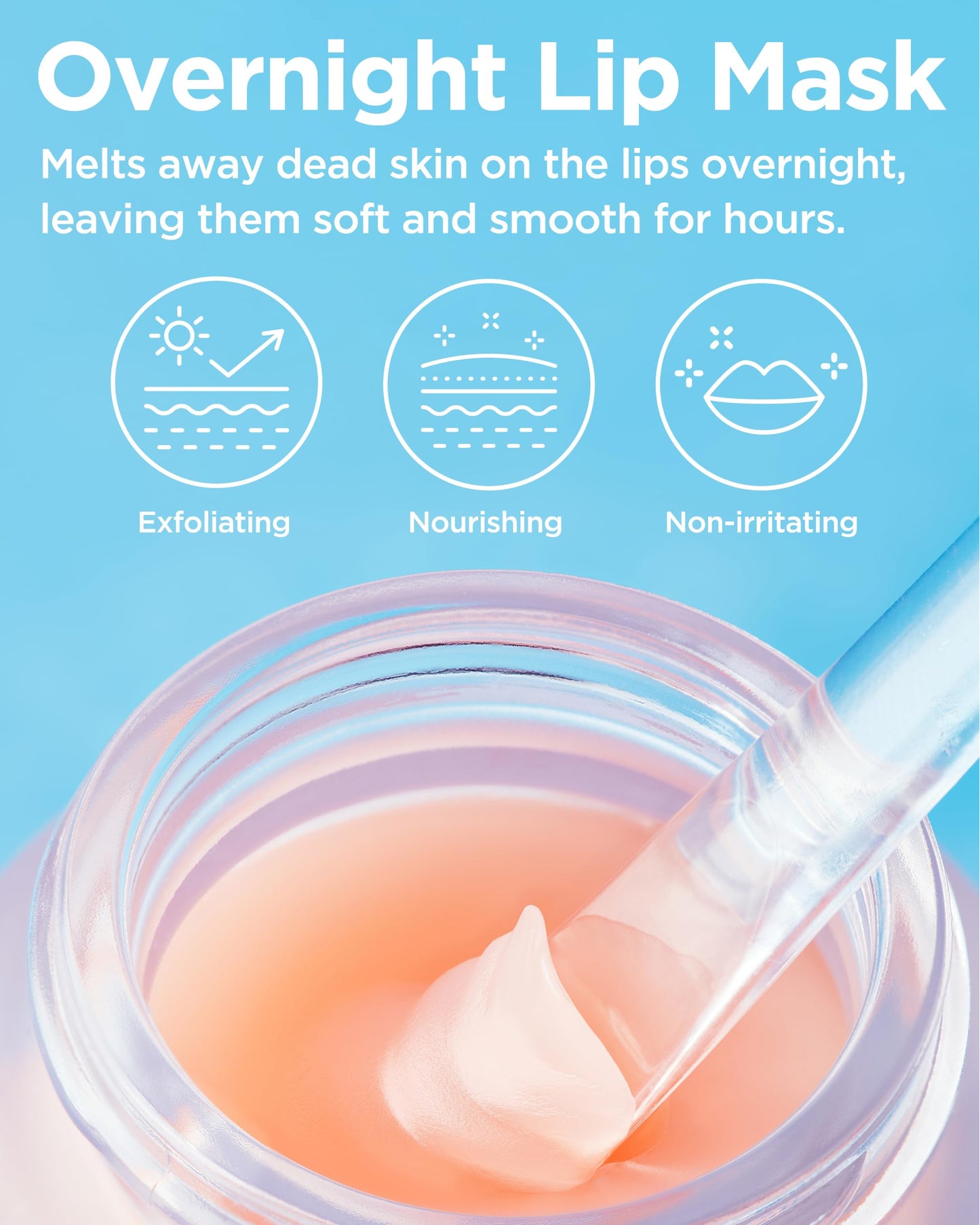 TOCOBO Vita Glazed Lip Mask - Vegan Overnight Lip Sleeping Mask for Dry, Chapped Lips | PHA (Lactobionic Acid) Gentle Exfoliation | Non-Sticky Glazed Beauty & Personal Care TOCOBO